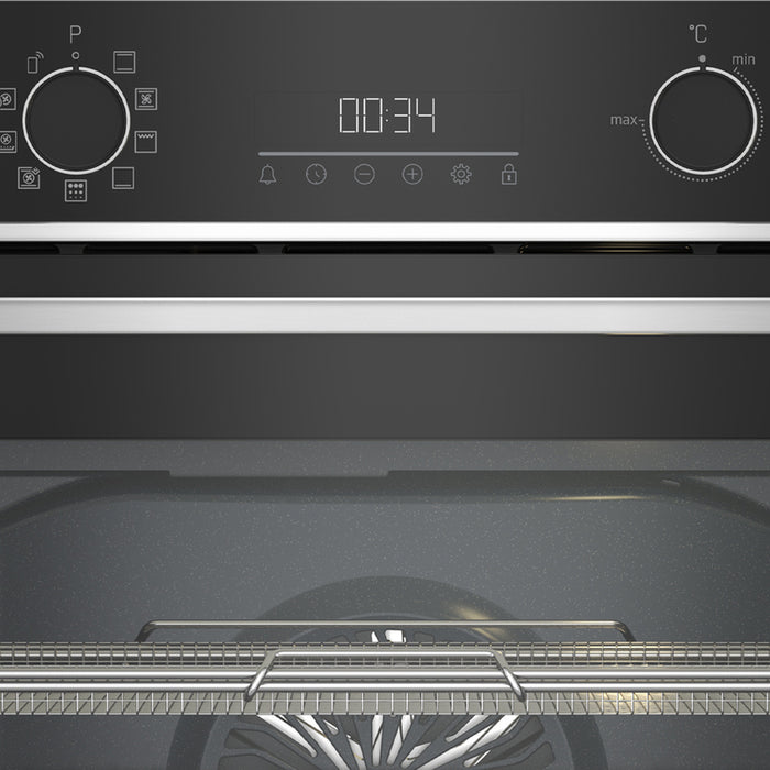Built-in oven BEKO BBISA 13300 XMPEC 72, A+, TELESCOPIC SYSTEM, PYROLYTIC CLEANING