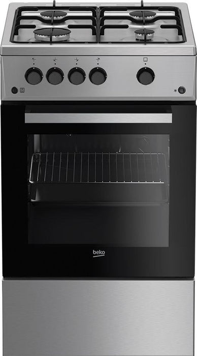 Beko FSG52020FX cooker Freestanding cooker Gas Inox