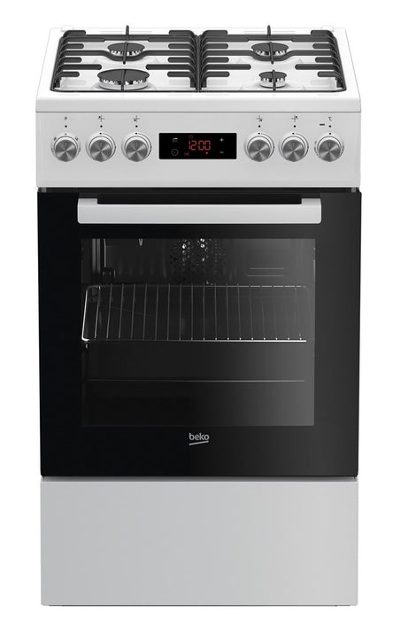 Beko FSE52320DWD cooker Freestanding cooker Gas White A