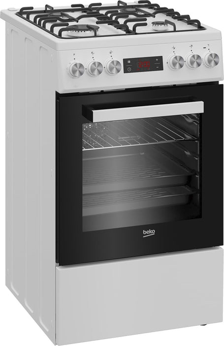 Beko FSE52323DWD cooker Freestanding cooker Electric Gas White