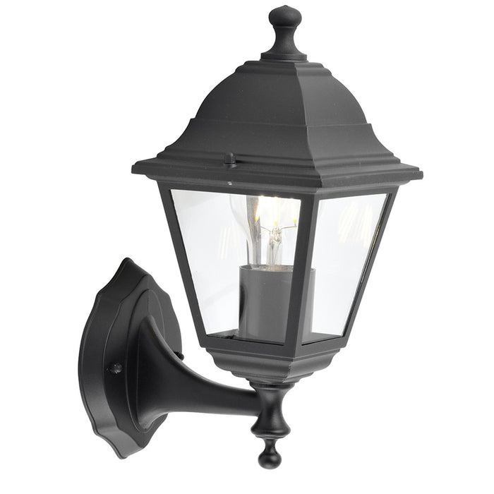 GARDEN LANTERN LOWER BRACKET 60W E27 IP44 BLACK BELIGHT