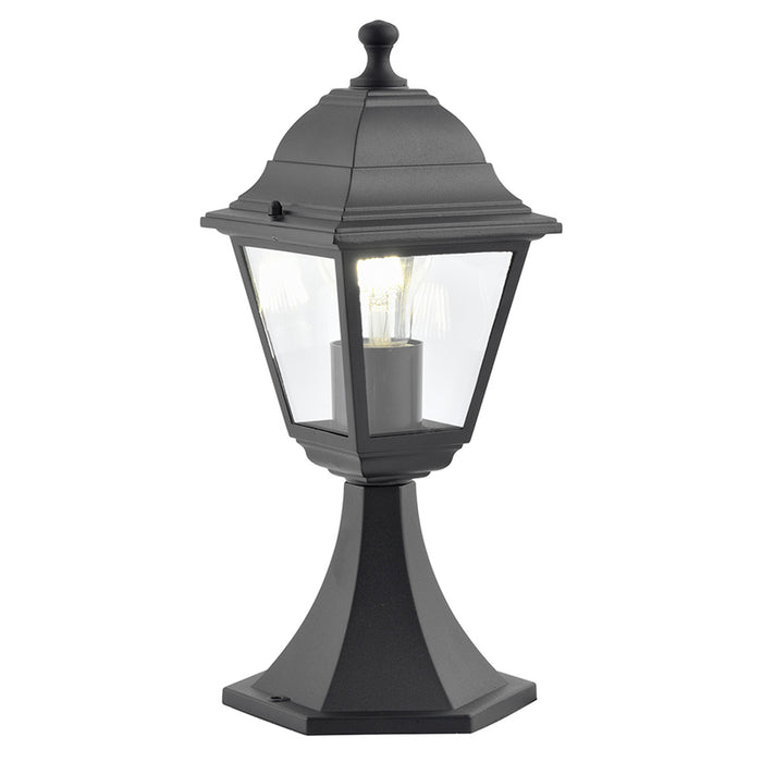 GARDEN LANTERN STANDING 60W E27 IP44 BLACK BELIGHT