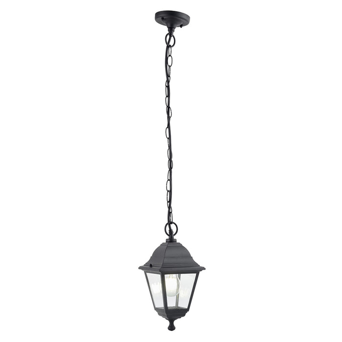 GARDEN HANGING LANTERN 60W E27 IP44 BLACK BELIGHT