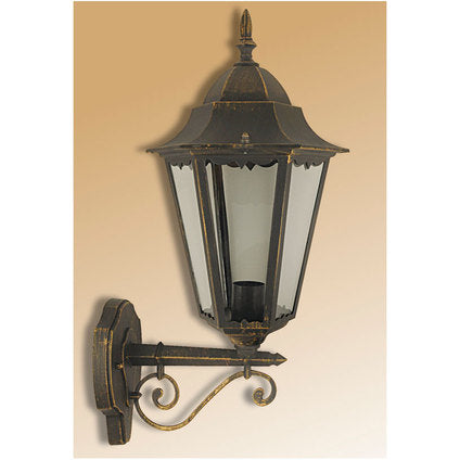 GARDEN LANTERN LOWER BRACKET E27 YELLOW PATINA BELIGHT