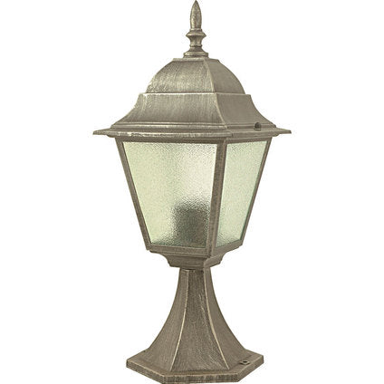 GARDEN LANTERN STANDING SILVER PATINA E27 43CM BELIGHT