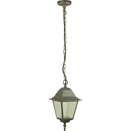 GARDEN LANTERN HANGING SILVER PATINA E27 BELIGHT