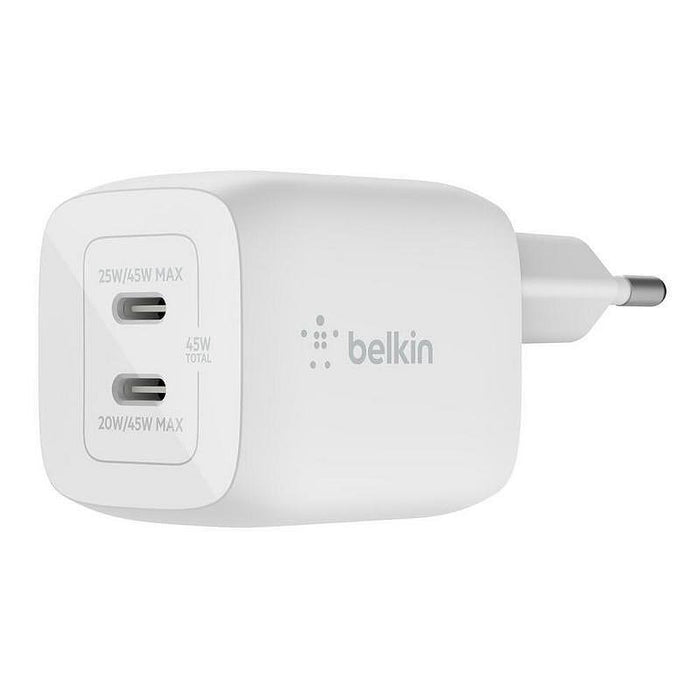 Belkin BoostCharge USB-C x 2 45W White Charger
