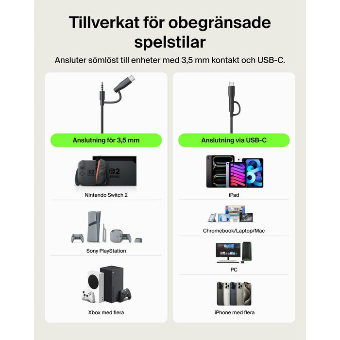Headphones Belkin Inspire Nintendo Switch 2