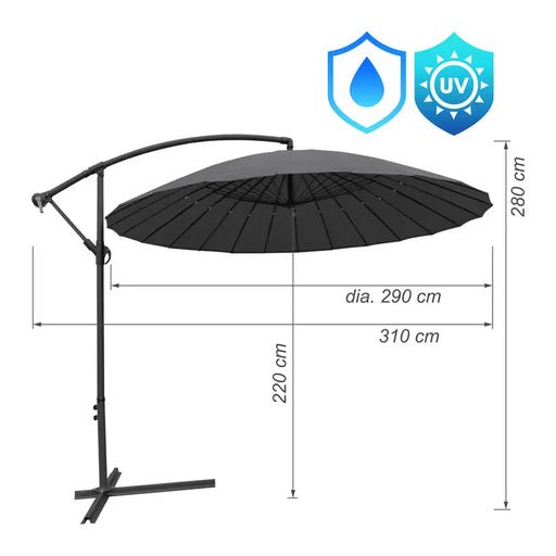 BELL UMBRELLA F290X280CM HD HD-9413 - Чадъри<<<Чадъри сенници и шатри<<<Градина<<<Praktiker