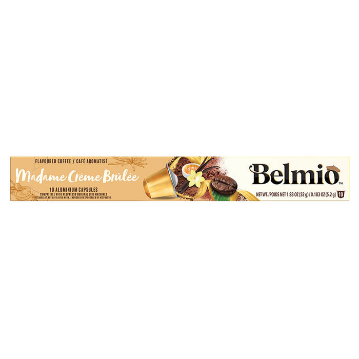 CAFE BELMIO MADAME CREME BRULEE 10 PCS