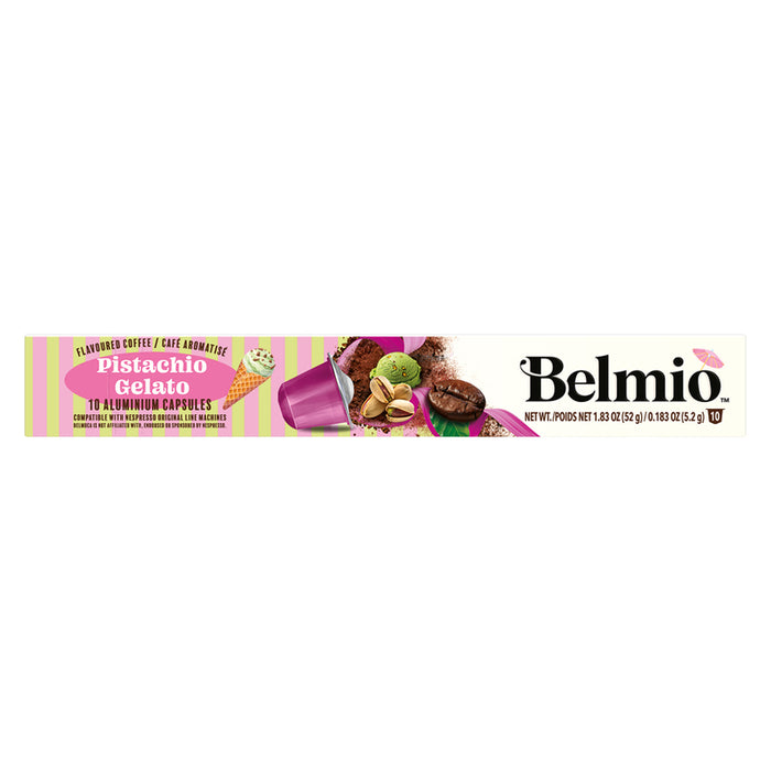 COFFEE BELMIO PISTACHIO GELATO NES 10PCS