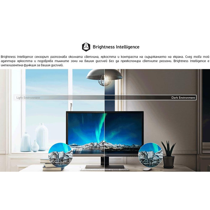 BenQ GW2283, 21.5'' IPS LED, 5ms, 1920x1080 FHD, Stylish Eye Care Monitor, 72% NTSC, Flicker-free, B.I., LBL, 1000:1, DCR 20M:1, 8 bit, 250cd/m2, HDMI x2, VGA, Audio Line In, Speakers, Tilt, Slim Bezel Design, Black