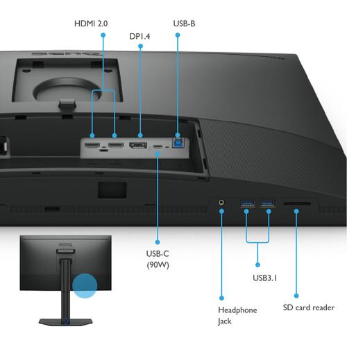 Monitor BenQ PhotoVue SW272Q, 27 inch, 1440p, HDR, Black