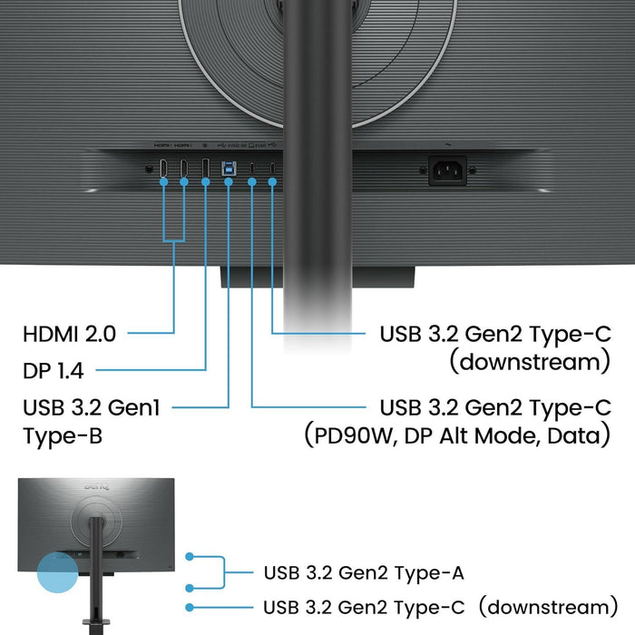 Programming monitor BenQ RD320UA, 31.5", Ergo Stand
