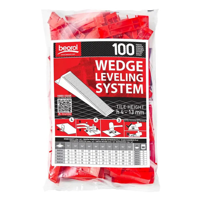 BEOROL TILE LEVELING WEDGE 100 PCS. - Строителни инструменти и аксесоари<<<Инструменти аксесоари за