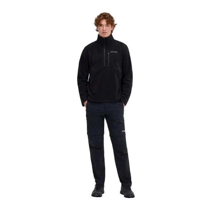 BERGHAUS Prism Half Zip Polartec® Fleece - men’s fleece sweatshirt size M (black)