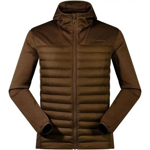 Berghaus Vaskye Hooded Hybrid Jacket for men size M brown + Deuter Pulse Pro 5 graphite waist bag