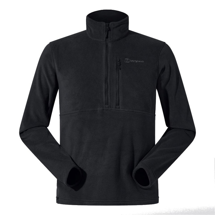 BERGHAUS Prism Half Zip Polartec® Fleece - men's fleece sweatshirt, size M (black)