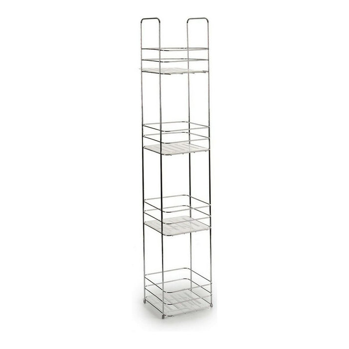 Bathroom Shelves Berilo Transparent Silver 16 x 86 x 16 cm