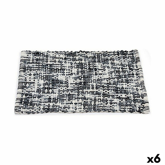 Non-slip Shower Mat Berilo Dark grey 50 x 80 cm (6 Units)