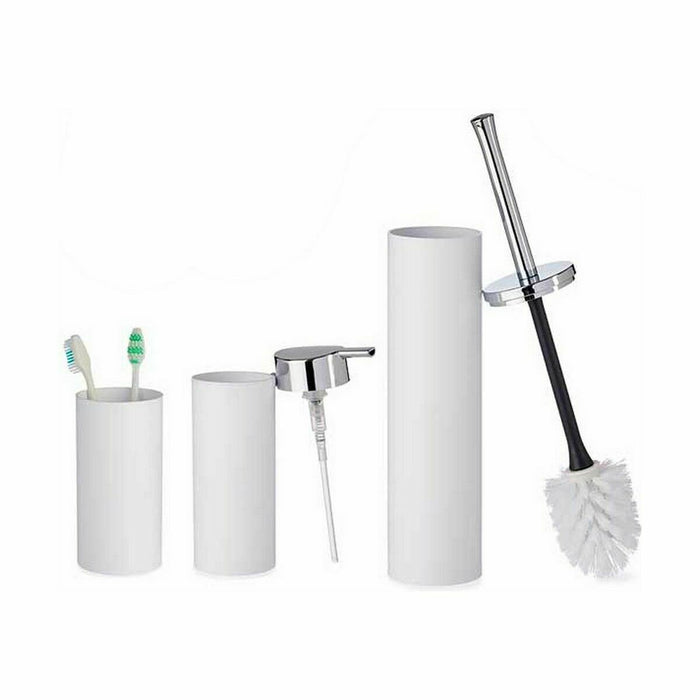 Bath Set Berilo White Plastic 16,5 x 8 x 32,5 cm (8 Units)
