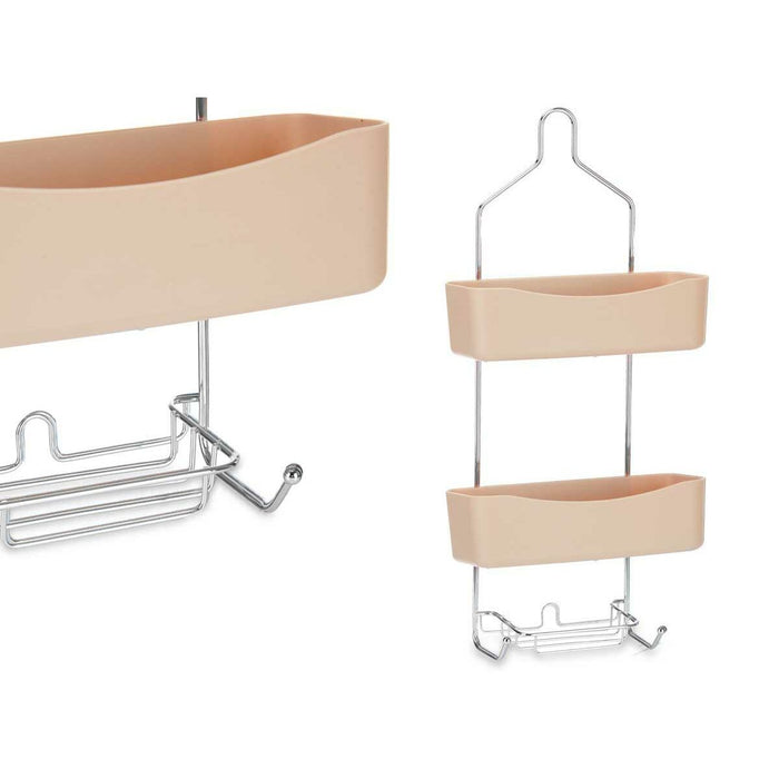 Bathroom Shelves Berilo Beige Metal Plastic 28 x 60 x 14 cm (6 Units)