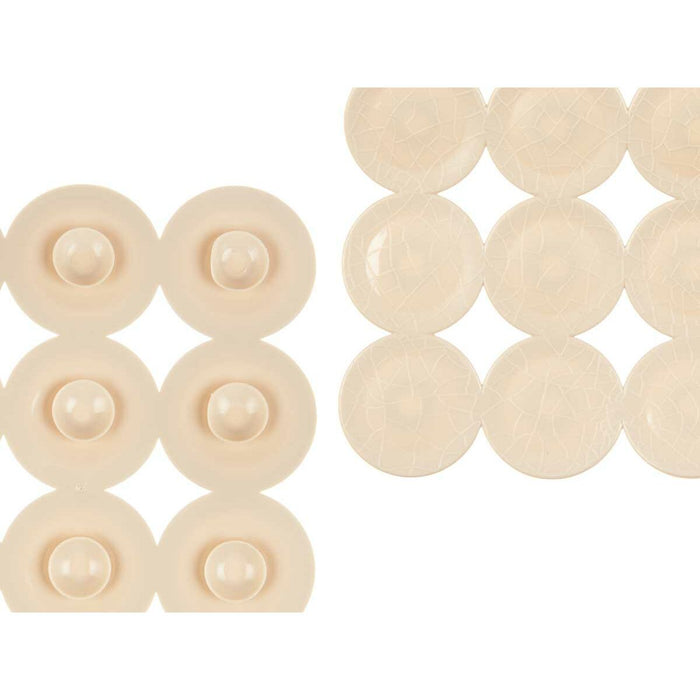 Non-slip Shower Mat Berilo Beige PVC 6 x 36 x 6 cm 68 x 36 x 1 cm (6 Units)