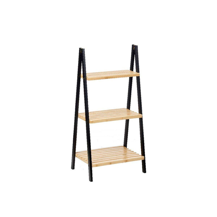 Bathroom Shelves Berilo Black Natural 40,3 x 81,5 x 30 cm
