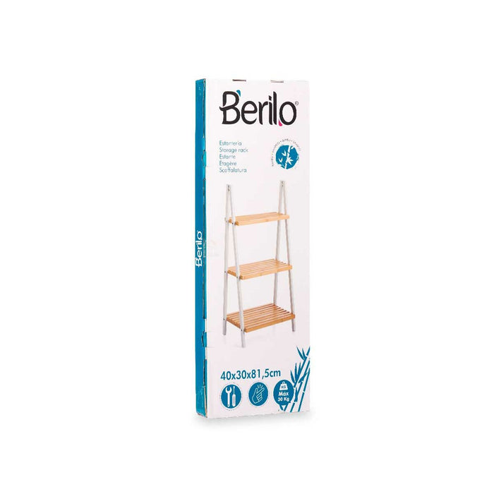 Bathroom Shelves Berilo White Natural 40,3 x 81,5 x 30 cm