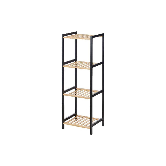 Bathroom Shelves Berilo Black Natural 35 x 30 x 100 cm 35,2 x 100,2 x 30,2 cm