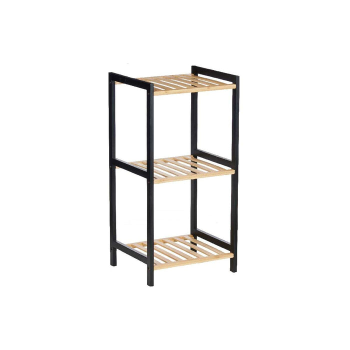 Bathroom Shelves Berilo Black Natural 35 x 30 x 70 cm 35,2 x 70 x 30,2 cm