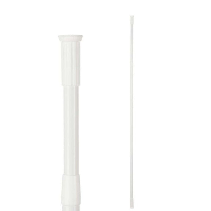 Extendable bar Berilo White Aluminium 200 x 2,2 x 2,2 cm For shower (18 Units)