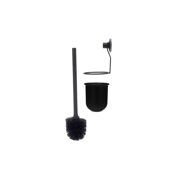 Toilet Brush Berilo Black Steel ABS 10 x 36 x 10 cm (12 Units)