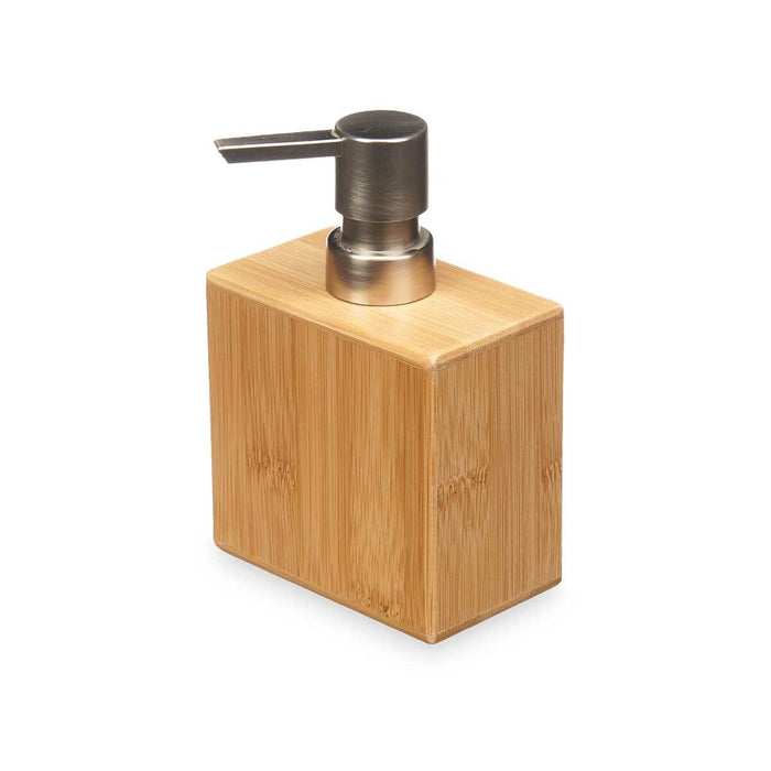 Soap Dispenser Berilo Silver Bamboo Plastic 9,7 x 15 x 5,8 cm (12 Units)