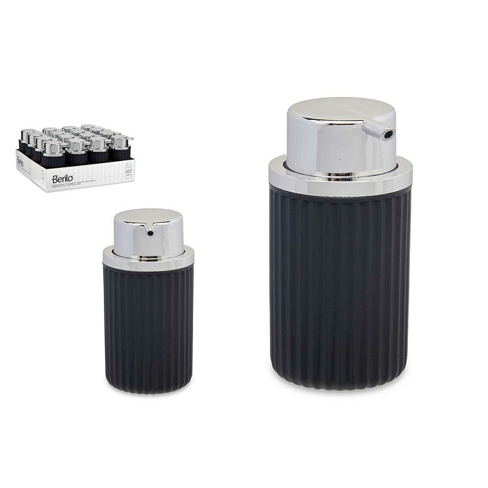 Soap Dispenser Berilo Anthracite Plastic 420 ml 7 x 14,5 x 8,5 cm (16 Units)