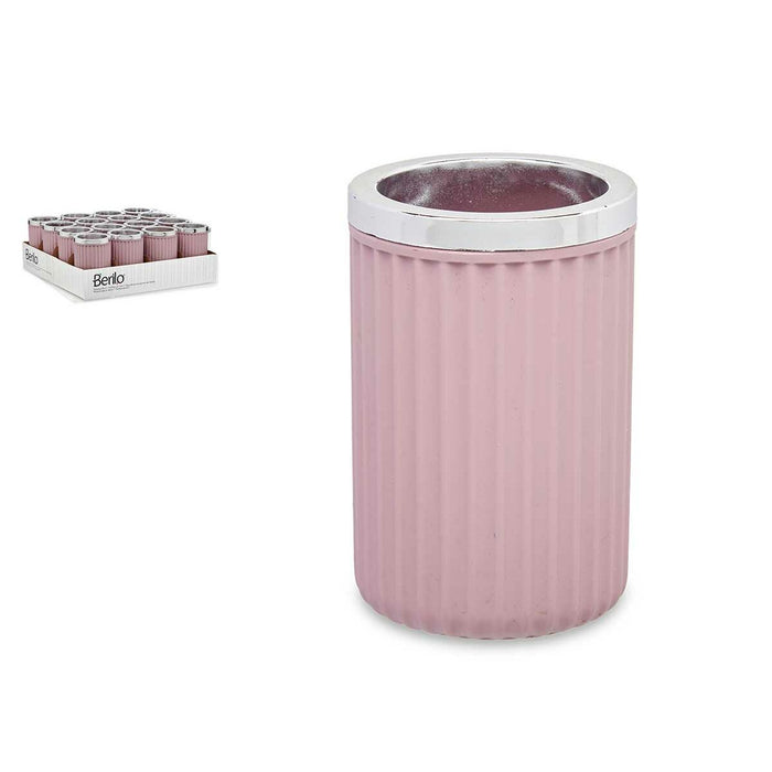 Glass Berilo Pink Plastic 7,5 x 11,5 x 7,5 cm (16 Units)