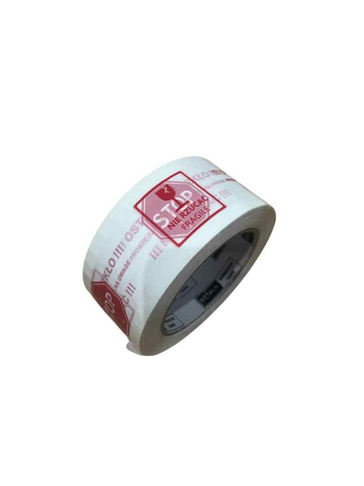 BSTech tape adhesive with print 48x100m "Careful glass"