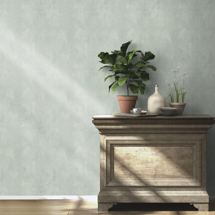 WALLPAPER DUPLEX TONI BAD GREEN PLASTER