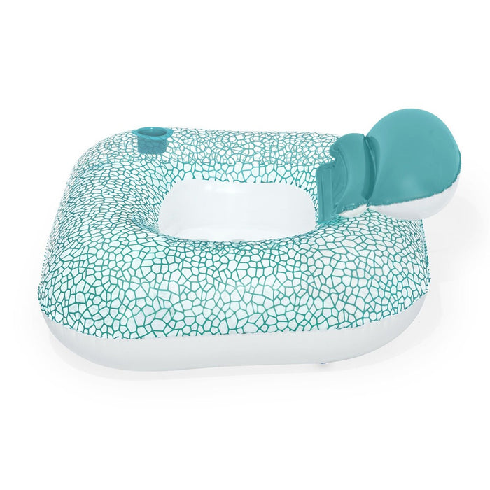 Bestway inflatable mattress with cushion, blue