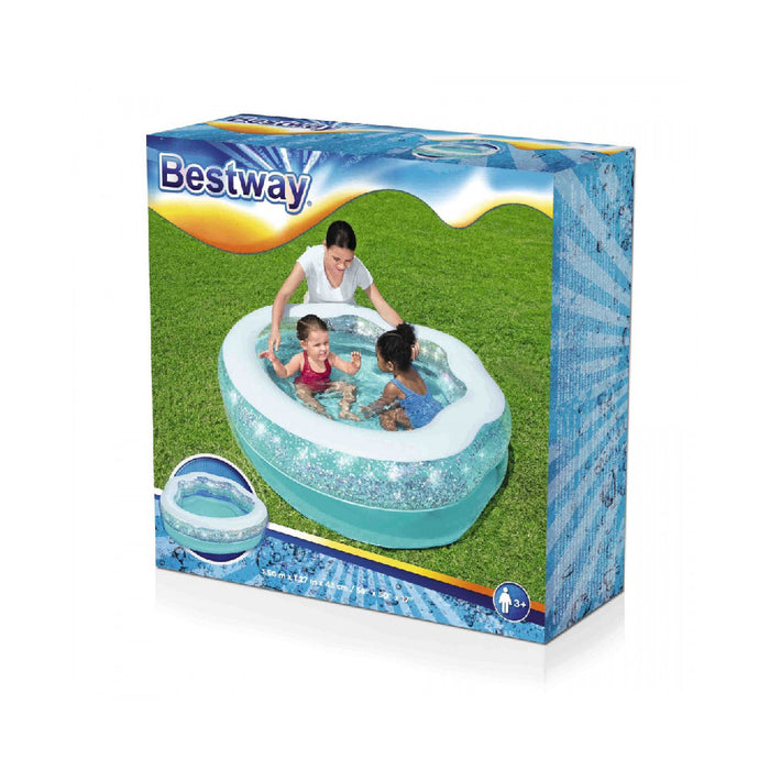 Детски надуваем басейн Bestway - Sparkle Shell, 150 x 127 x 43 cm