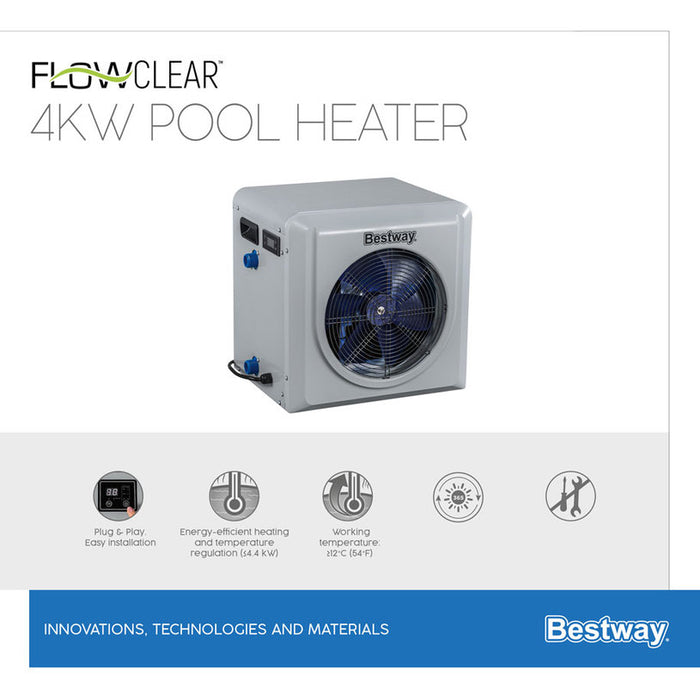HEAT PUMP FOR SWIMMING POOL UP TO 30M3. BESTWAY 58748