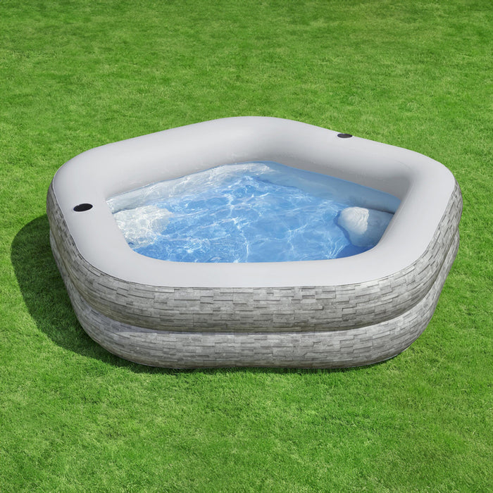 SWIMMING POOL 213X206X53 STONE POOL BESTWAY 54423