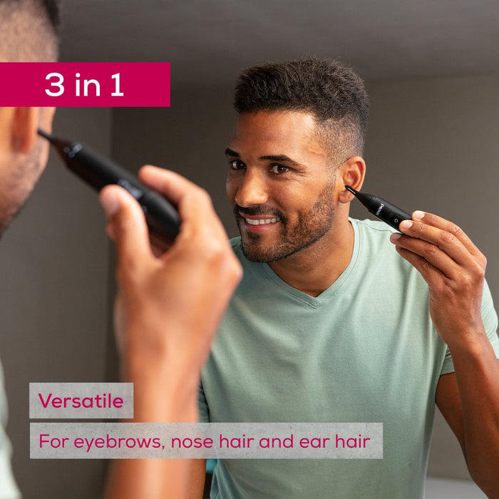 Beurer MN2X Precision trimmer Incl. 3 attachments for trimming and shaping eyebrows nose and ear hairs High-quality