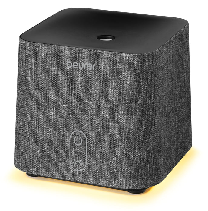 Beurer LA 35 Aroma diffuser, Micro-fine ultrasonic atomisation, Two-level LED light, up to 20 m2, 12W, fabric cover, automatic switch-off
