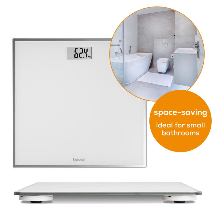 Beurer GS 120 Kompakt Glass bathroom scale  black; Automatic switch-off, overload indicator; 150 kg / 100 g