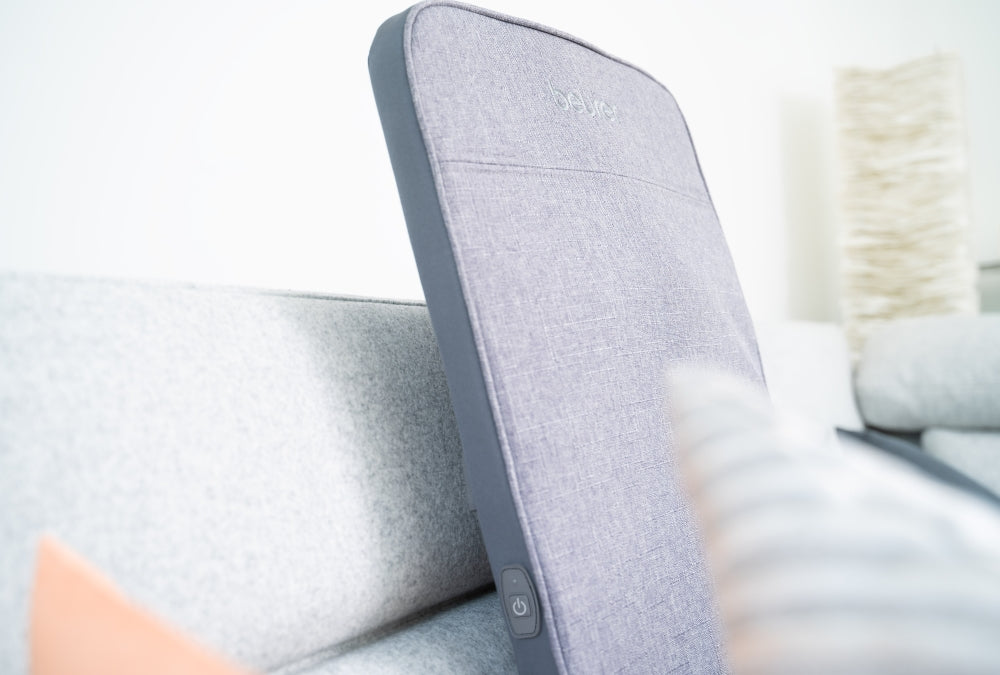 Beurer MG 202 Shiatsu seat cover, Extra-light & slim back cover; 4-head massage system; Modern design and high-quality material; LED light; One-button operation
