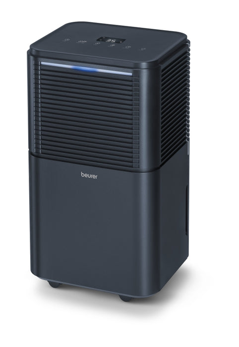 Beurer LE 150 Air Dehumidifier, up to 12 litre/day; rooms  30 m2 (72 m3); Laundry drying function; Removable tank: 2.0 l; Automatic mode; Night mode; Timer;  2 fan levels; Environmentally friendly refrigerant R290