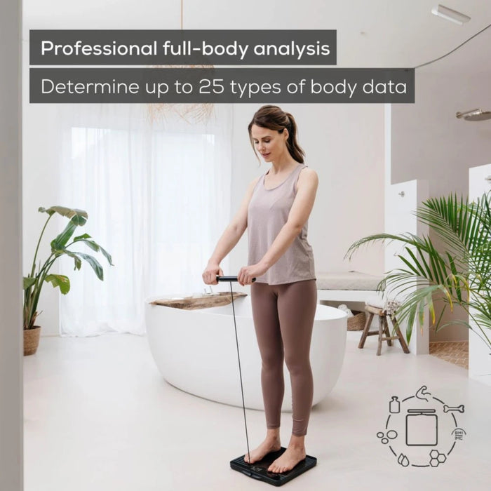 Beurer BF 990 WIFI/Bluetooth 8-electrode diagnostic bathroom scale with extendable handpiece for full body analysis; 5 activity levels; 8 user memories; 180 kg