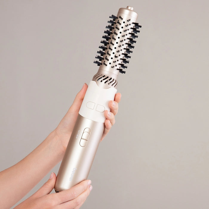 Beurer HT 85 Rotaiting  hot air brush, ionic function, caremic coating, 2 interchangeable attachments: Heated brush and curling brush, 2 heat settings & cold air setting
