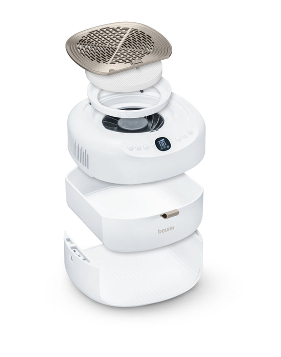 Beurer MP 200 Manicure/pedicure station - 3 functions in one device: Nail cutter, UV/LED lamp and nail dust extractor; up to 26,000 rpm; 9 high-quality attachments; For artificial nail modelling